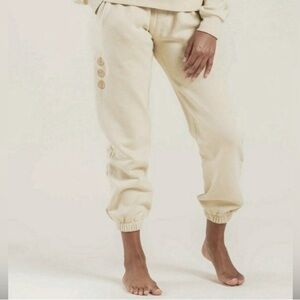 Rylee + Cru Happy Face Jogger pant in butter sweatpants various sizes
